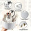 (Pale Pink) 360 Rotating Makeup Organizer - 1pc Plastic Cosmetic Storage with 5 Compartments - Multi-Functional Holder for Brushes 3