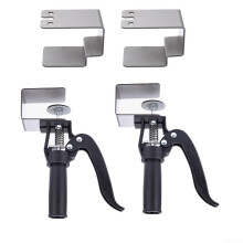 2piece drawer clamp set, quickrelease clamp for drawer fronts, stainless steel installation tool, black