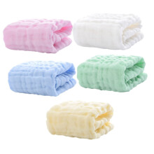 5Pcs Cotton Towels Multi Layer Soft Burp Cloths for Newborns Machine Washable Durable Wipes