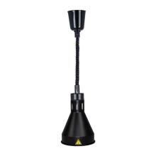 Hanging Heat Lamp Buffet Heating Lamp E27 Portable Ceiling Mount Food Warmer Light, Telescopic for Restaurant Chicken Indoor, black