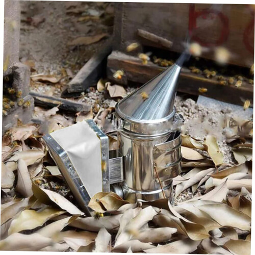 Stainless Hive Smoker Practical Beekeeping Tool for Safe Use Essential for Subduing Bees and Easy to Operate 1