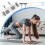 Pushup Board  Pilates Reformer with Resistance Bands  Timer White 2
