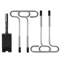 EIS rod adapter kit for ice fishing setup in outdoor ice fishing tent