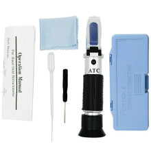 Brix Refractometer, 032% Sugar Meter, ATC Handheld for Fruit, Juice