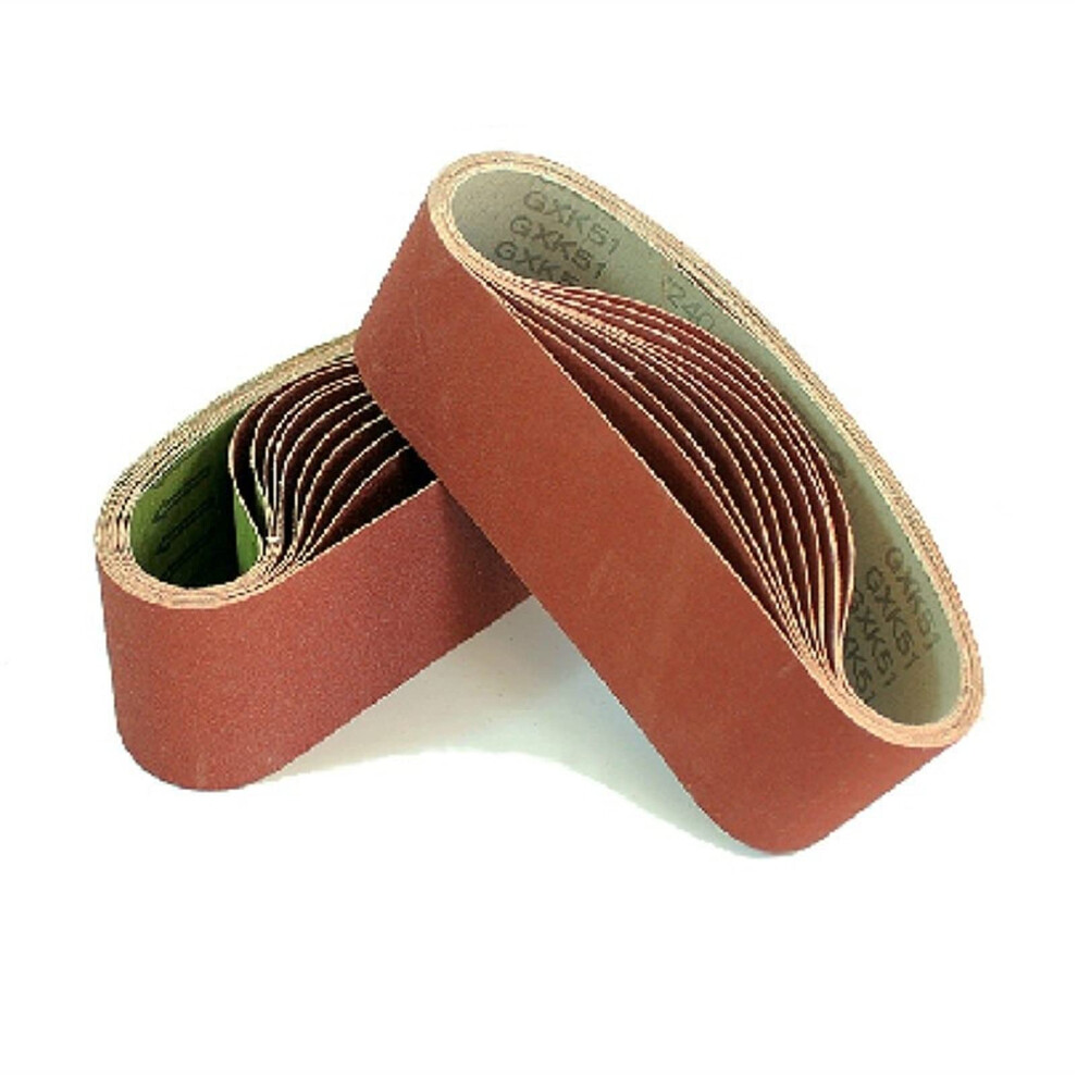 10Pack 533 * 76Mm Sanding Belts 401000 Grit Aluminum Oxide Abrasive Sanding Belts 3' * 21' For Polishing Sand Belt Machine (Grit: 10Pcs 180 Grit) 9412369720221