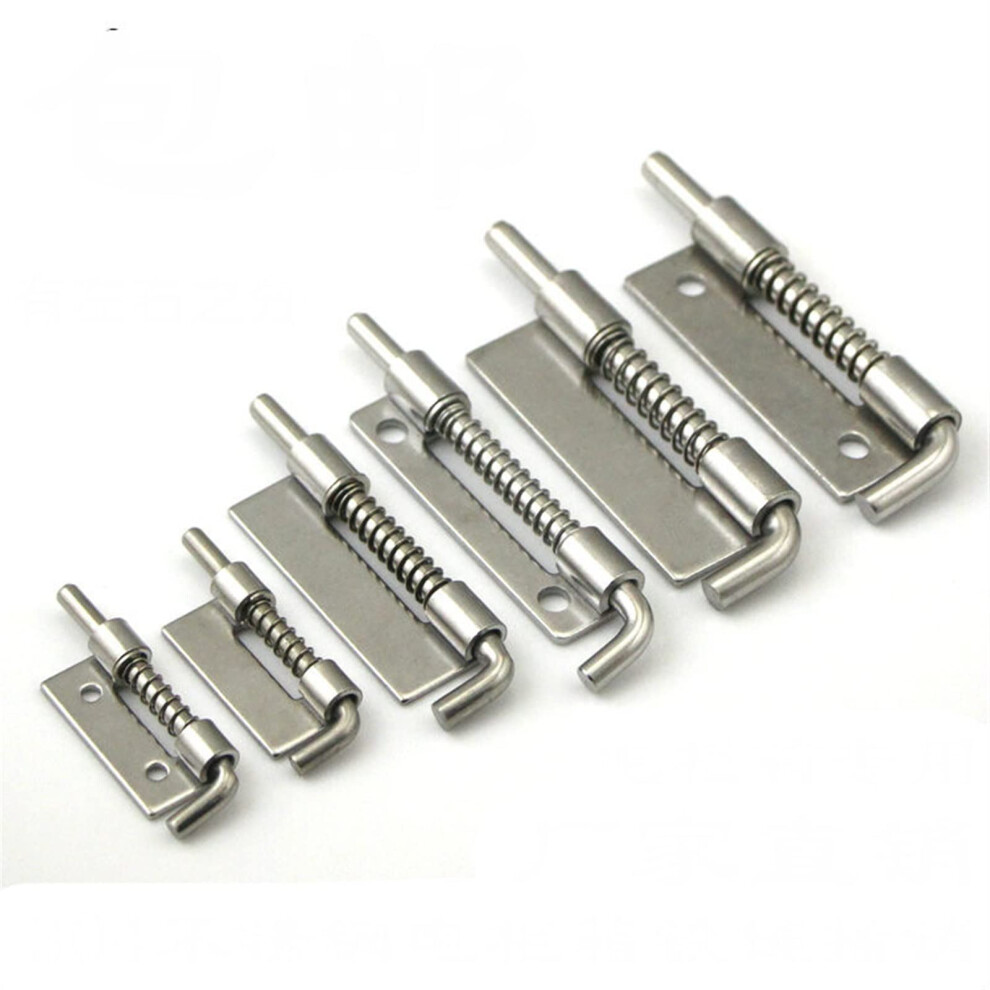 Springloaded Latches 304 Stainless Steel Hinge Spring Bolt Barrel Latch 50Mm Right Xk1009 9412369720689