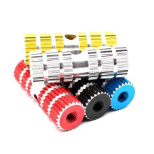 1 pair Anti Skid Bicycle Pegs Lead Foot Riding Foot Pegs Stand Cycling Bike Foot Peg Rear Stunt Yellow 7.32.3cm