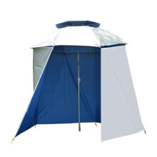 Fishing Umbrella Sun Shade, Half Round Fabric Surround with Protection, multicoloured 4.62m