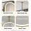 Gold LED Vanity Mirror  Oval Ceiling Mounted Makeup Mirror, Custom Size 50x80cm 5