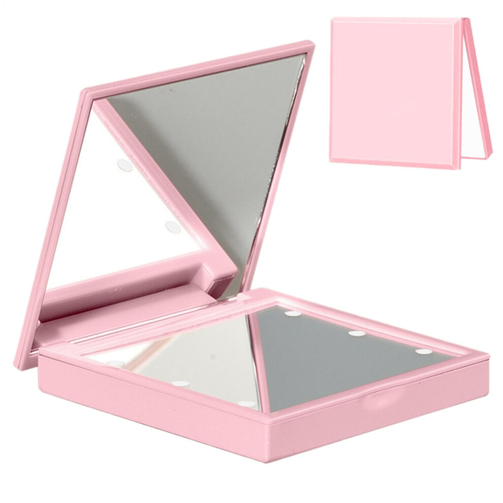 Travel Makeup Mirrors  3 Inch Portable Vanity Lamp with 6 LEDs