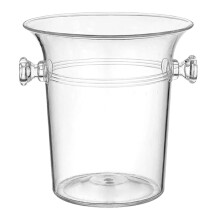 Ice Bucket for Parties, Insulated Drink Tub, Transparent Champagne Bucket for Fun at Home, Bar Accessories, Buffet for Home, Bar (Slim Shape)