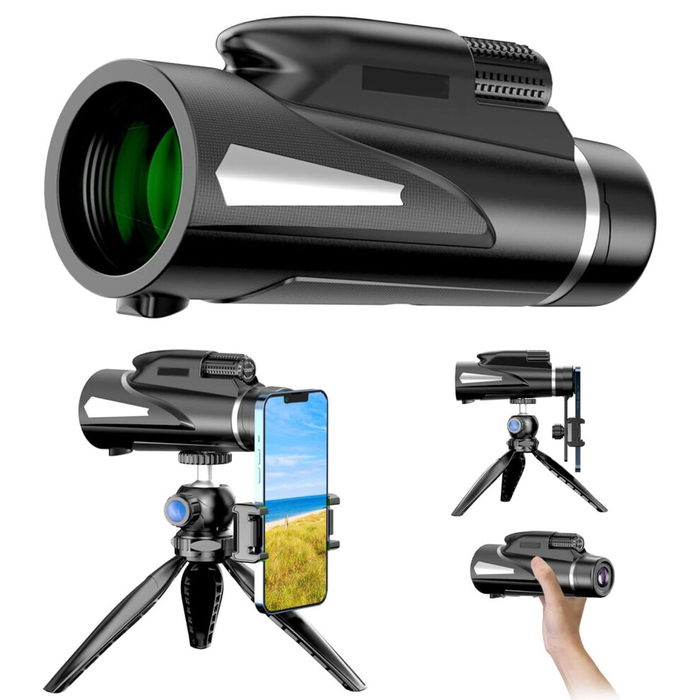 12X50 Zoom Monocular Telescope For Adults, Compact Handheld For Outdoor 9426802182309