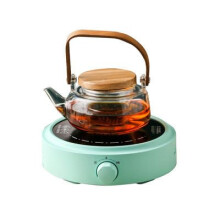 Small Household 220V Coffee Stove Electric Tea Stove Tea Maker Electric Ceramic Stove Surface Microcrystalline Panel, Green