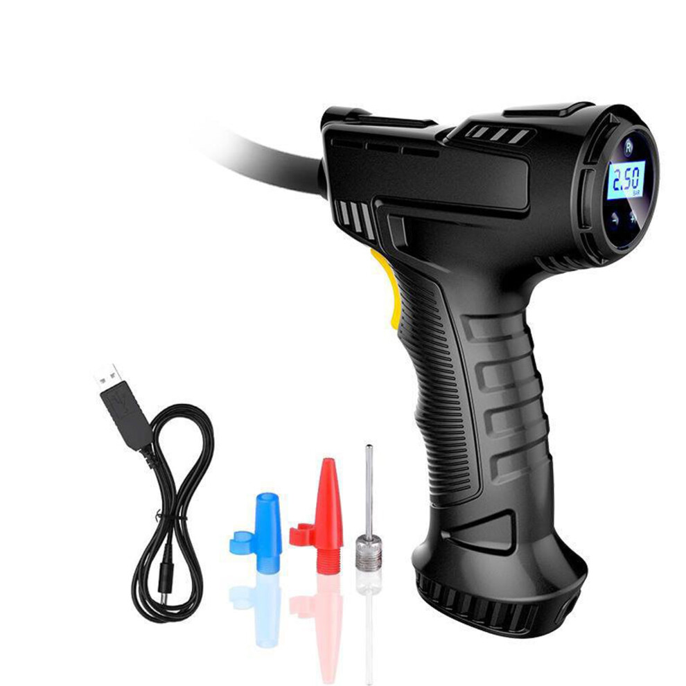 Cordless Tire Inflator ,Portable Air Compressor Air Pump For Car,With Digital Display, Led Lights, For Cars Motorcycles (Usb Chargeable) 9189345808951