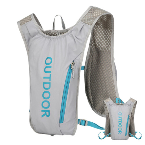 Water Backpack, 5L Running Vest, Lightweight, Breathable, Adjustable Chest Straps