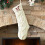 Kerst Geborduurde Letter Kous Oversized-Donkergroen wit J 5