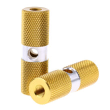 MultiFunctional Aluminum Alloy Cycling MTB BMX Front Axle Foot Pegs Cylinder gold comme dcrit