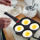 Fried Egg Pan, 4 Hole Pancake Pan, Omelette Pan Egg Cooker, NonStick for Camping 2