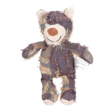 (As show, One size) Dog Companion Teeth Grinding Fun Speaking Bite Resistant Plush Bear Interactive Dog Toy Purple