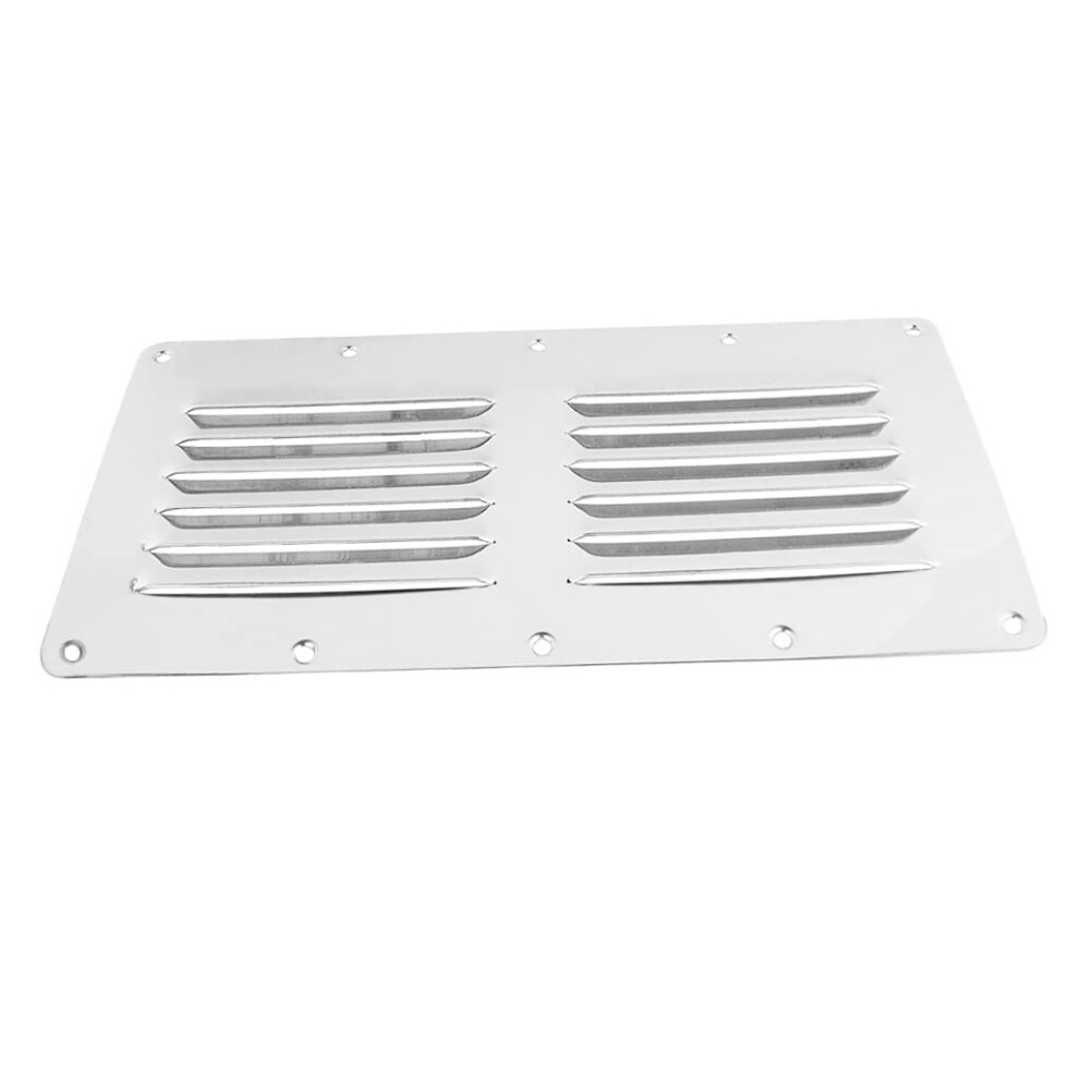 Rectangular Louvered Air Vent Grill Ventilation Grille Marine Boat Replacement 316 Stainless Steel (As Shown 1) 9412369740144