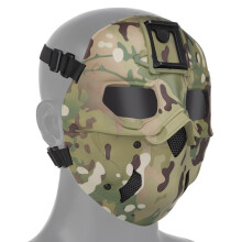 Tactical Wild Mask Hunting Full Face Mask Outdoor Protection Airsoft Camouflage Light Helmet/Cp