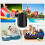 Wireless Mattress Inflator with Nozzles Low Noise Compressor Tool Ref: 1472 4
