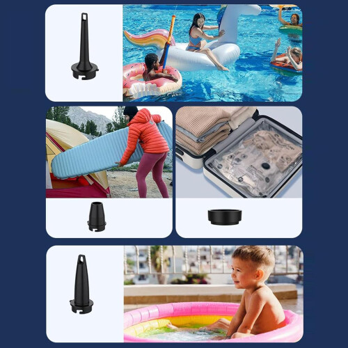 Wireless Mattress Inflator with Nozzles Low Noise Compressor Tool Ref: 1472 2