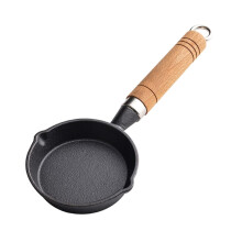 Mini Omelette Pan NonStick Breakfast Pan for Fried Eggs Steaks Pancakes HeatResistant Handle Safe Scalding Design 12X10X3CM Black