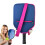 Neoprene Racket Bag  Lightweight Paddle Cover with Handle Strap  Dark Pink 1