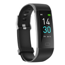 Okos fitneszkarkötő pulzusmérővel, IP68 vízálló, 16 sportmód, alvásmonitor, USB töltés, testhőmérséklet-monitor, férfiaknak és nőknek