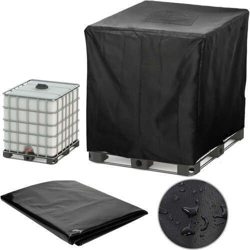 Κάλυμμα IBC Tote για αποθήκευση νερού 1000L, αδιάβροχο προστατευτικό κάλυμμα με