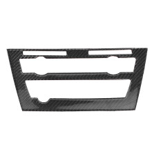 Accesorio para panel de modificación de automóvil, cubierta embellecedora de fibra de carbono real de fácil instalación para consola central BMW