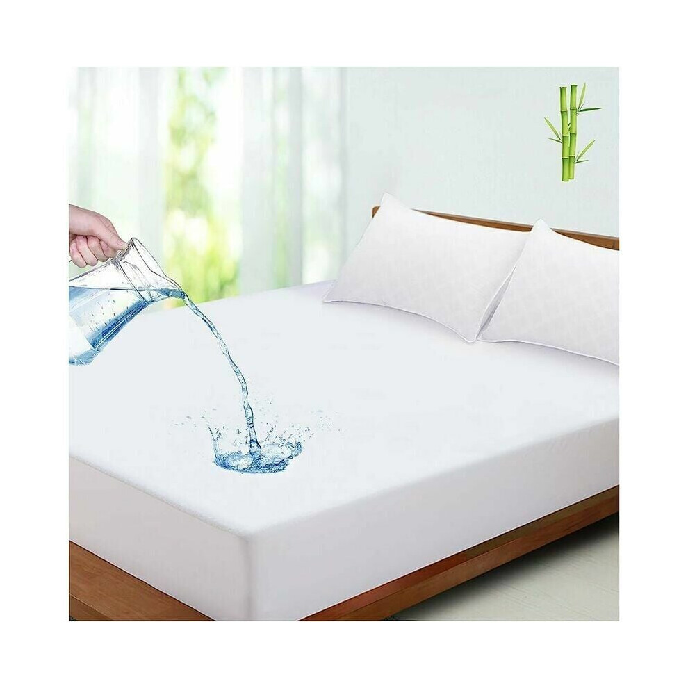 Waterproof Mattress Protector for Full Size Bed, Breathable Mattress Cover with Deep Pocket Mattress Cover, Noiseless Waterproof Bed Cover Soft Mattre