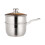 204 Stainless Steel 2 Layer Steamer Pot With Glass Lid-18cm 1