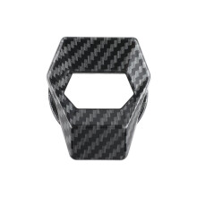 Aluminiowa obudowa do sterowania silnikiem w samochodzie, styl włókna węglowego, uniwersalna osłona przycisku start/stop, łatwa w przyklejaniu