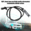 Sensor de velocidade da roda ABS de alto desempenho, materiais duráveis com qualidade testada, modelos compatíveis com BMW Série 1 E81, E82, E87 e 8