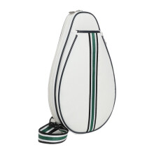 Crossbody Bag for Badminton Rackets, Large Storage Capacity White