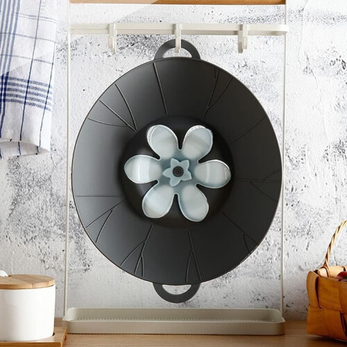 Spill Stopper Silicone Lid Cover For Pans Pots Boiling Kitchen Tool 1