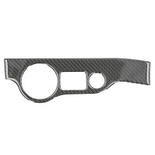 Cubierta del panel de interruptores de faros del tablero para Dodge Charger 2011-2014, accesorio interior de fibra de carbono de fácil instalación,