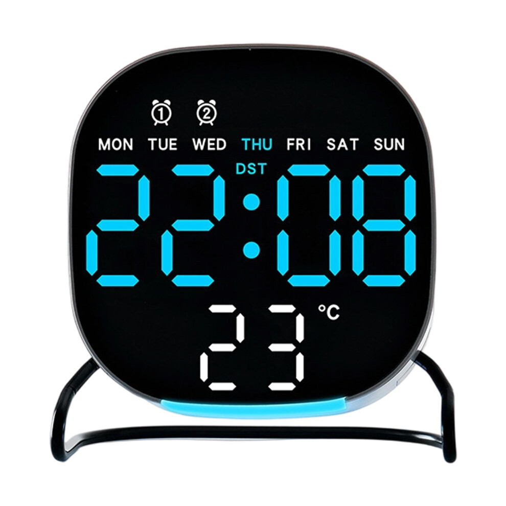 Alarm Clock Digital Clock Night Light Digital-Square blue light