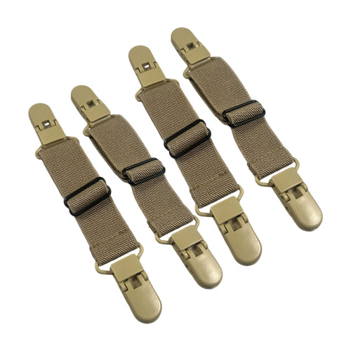 Quick Install Antislip Footwear Clip Elastic Straps for-Khaki