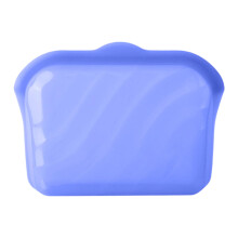 Durable Silicone Food Storage Containers Leakproof-Blue L