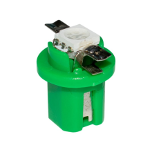 Lâmpada LED verde para painel de instrumentos automotivo, velocímetro, ampla aplicação, T5B8.5D5050SMD, super brilhante e de longa duração.