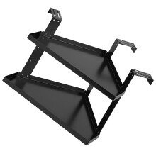 Multipurpose Double Layer Corner Shelf Durable Metal Wall-large
