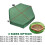 Sandpit Cover, Hexagonal, Waterproof, Dustproof with Drawstring (Green) 5