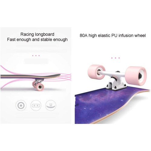 Skateboard Standard Complete Longboard Maple 8 Layers Double Kick Concave for Beginners 2