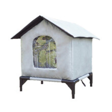 Weatherproof Cats Houses for Outdoor-M Gray with bracket