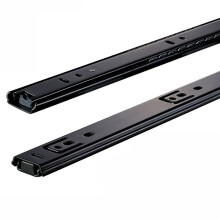 Twosection guide rail cabinet slide buffer rail slide computer desk keyboard slide rail(14in)
