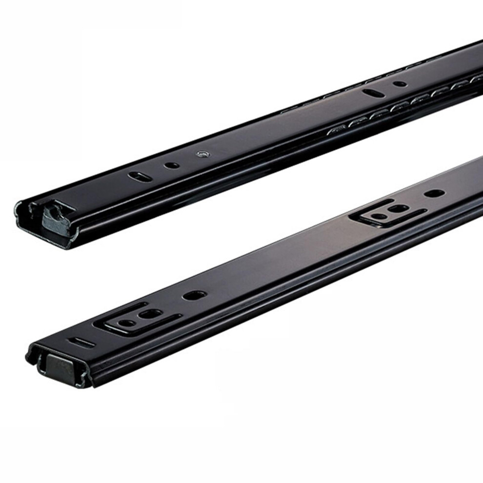 Twosection Guide Rail Cabinet Slide Buffer Rail Slide Computer Desk Keyboard Slide Rail(14In) 9189345812958