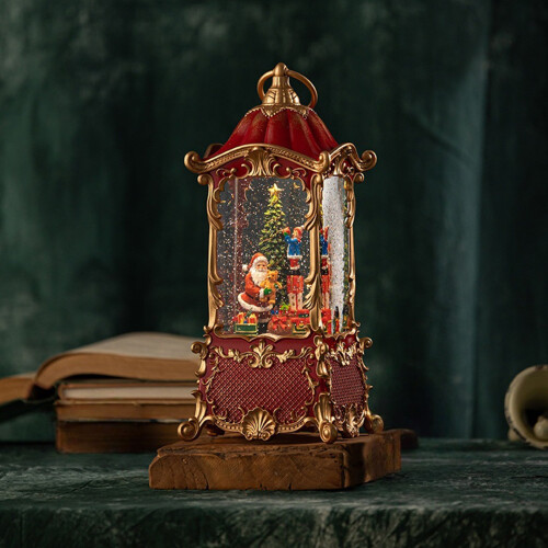 Christmas Snowfall Lanterns With Music Box Function Crystal 1